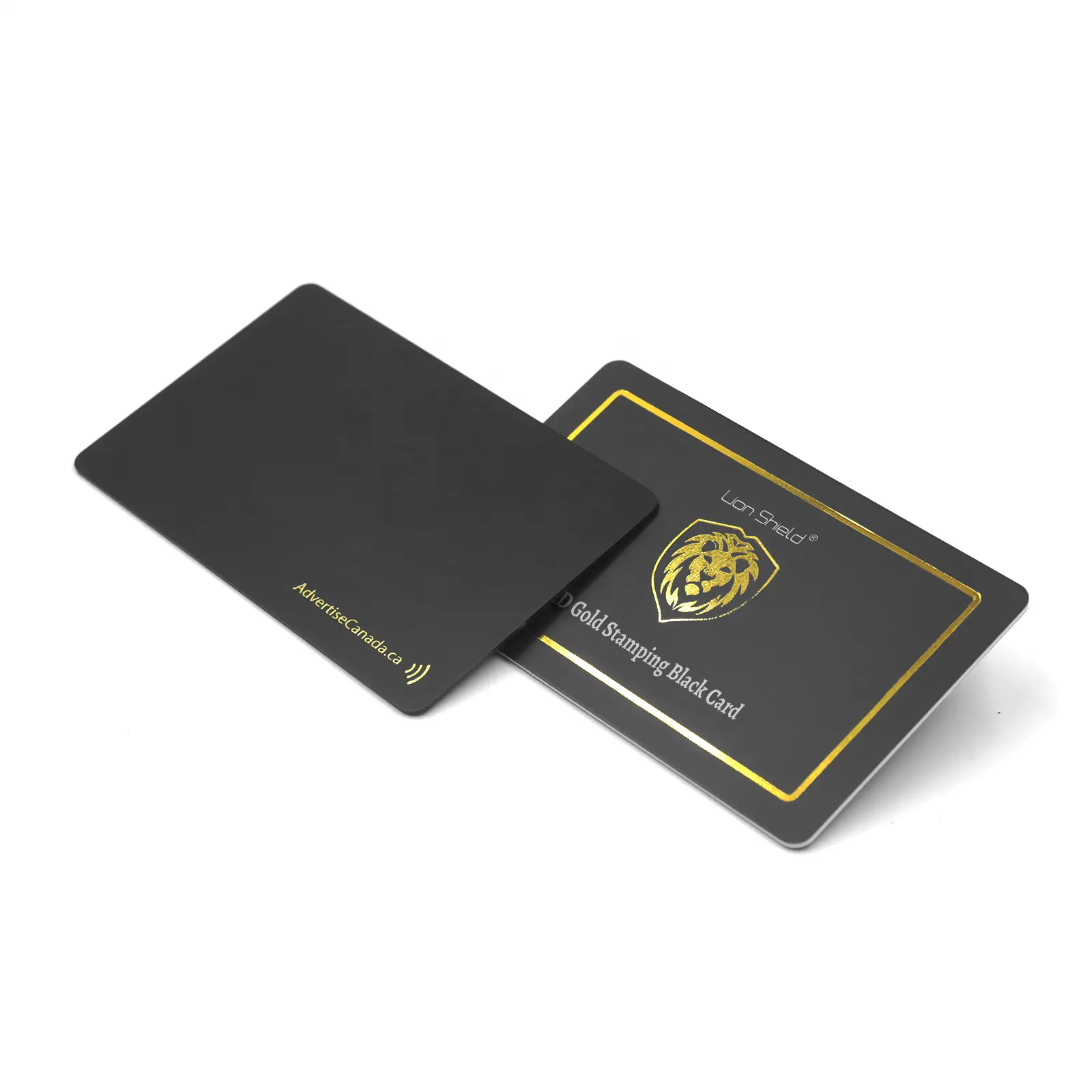 Carte de visite NFC entièrement noire mate ProgramMable avec LOGO UV et Code QR