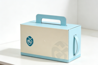 Caja de Embalaje Cosmético Portátil Minimalista de Cartón con Asa, Tamaño Personalizado, Impresión Digital, Reciclable, Certificación ISO9001, de Lujo
