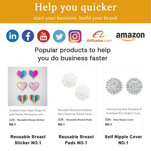 Cubrepezones de Cristal de Alta Calidad, Amigables con la Piel, para Mujer, Ideales para Fiestas y Decoraciones Navideñas - Product Image 4