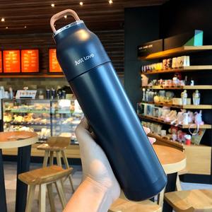 Taza termo de acero inoxidable de 500ML para agua de té con asa para hombres y mujeres, regalo de negocios - Product Image 6