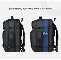 Mochila de Viaje Ergonómica para Portátil de 17.3 Pulgadas, Expandible, con Carga USB, Reflectante, Resistente al Agua y a Desgarros, con Diseño de Panal de Abeja