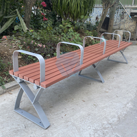Humanisation paramétrique Design Meubles de parc Plastique recyclé HDPE Accoudoirs dos nu Banc Sièges Chaise Extérieur Moderne