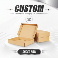 Boîte d'expédition personnalisée en carton ondulé brun avec pelliculage mat pour chaussettes, emballage carton pour envoi aérien en gros