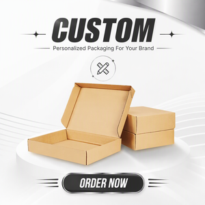 Caja de Envío Personalizada de Cartón Corrugado Marrón al por Mayor con Laminación Mate para Calcetines, Embalaje de Cartón para Envíos Aéreos - Product Image 1