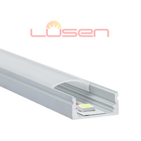 Perfil de Aluminio para Tira de LED Personalizada Lvsen, Difusor de Luz de Canal LED, Extrusión de Esquina para Tira de LED, Perfil LED de 17.3*7mm