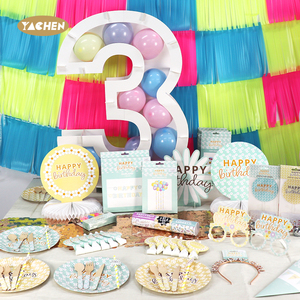 Yachen Màu Xanh Vàng Daisy Hoa Tổ Ong Trang Trí Bảng Topper <span class=keywords><strong>Centerpieces</strong></span> Cho Bé Tắm Sinh Nhật Đảng Trang Trí - Product Image 5