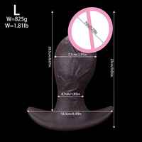 Dildo Realista Extra Grande en Forma de Hongo, de Silicona Suave para Mujeres, Expansor Anal y Vaginal, Exótico y Usable
