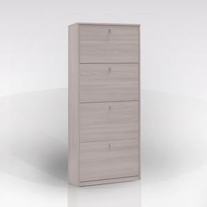 Zapatero con 4 puertas abatibles de 63x18 cm, altura 154 cm, madera de olmo - Product Image 1