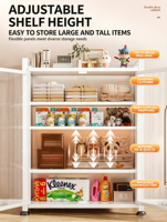 Armoire de rangement moderne en acier, autoportante, multi-niveaux, organisateur utilitaire, casier métallique anti-poussière pour chambre et salon