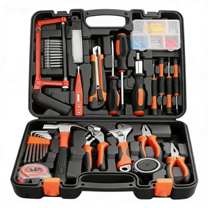 Ensemble <span class=keywords><strong>complet</strong></span> d'outils en acier inoxydable pour la maison, garantie 1 an, pièces <span class=keywords><strong>de</strong></span> frein pour camions et remorques, batterie rechargeable, boîte à outils cadeau - Product Image 1