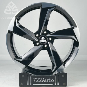 Jantes forgées 722auto 5x112 pour <span class=keywords><strong>Audi</strong></span> <span class=keywords><strong>A3</strong></span> A4 A5 A6 A7 A8 S3 S4 S5 S6 S7 TT TTS 18 19 20 pouces, jantes en alliage noires personnalisées pour voitures - Product Image 2