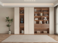 Étagère de bibliothèque moderne en mélamine de luxe, grande capacité, pour le salon, la chambre, l'appartement, la maison, la bibliothèque