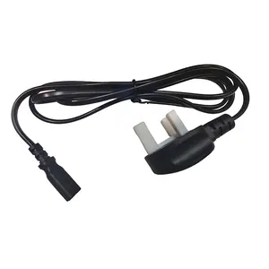 Factory Oem Odm 3 Pin Uk Kettle Lead Main Plug Ac Power Cord With Female Power Cord Ends For Computer