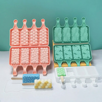 Moule à glace en silicone en forme de cœur de diamant, moule à sucettes glacées, qualité alimentaire, réutilisable, personnalisable, vente en gros, moule à dessert