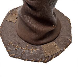 Chapeau de tri <span class=keywords><strong>HP</strong></span> en cuir de mouton véritable, fait main, vintage, chapeau de sorcier - Product Image 3