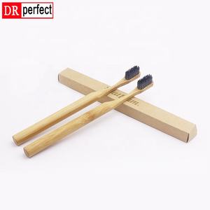 100% Brosse à dents en bambou zéro déchet 4-Pack pour les familles Nylon à poils durs pour enfants Marque privée Usage domestique - Product Image 4