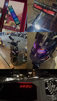 Panel LED Flexible RGB con Matriz, Control por Aplicación de Smartphone a través de Bluetooth, Letrero con Mensaje Desplazable para Ventana de Taxi