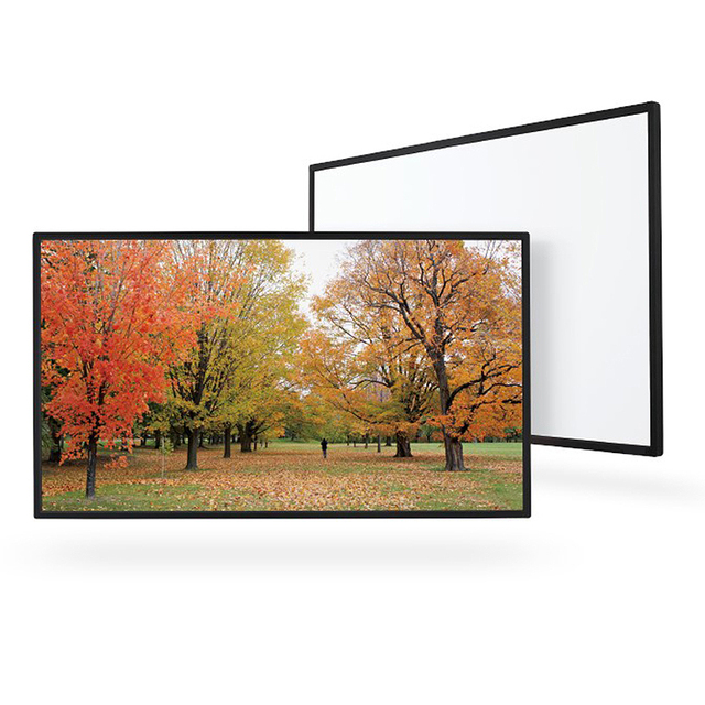 Anti Light 100 Inch Thin Edge Frame Black Diamond Alr 4k Projector Projection Screen for Laser TV to Get Vividly Image