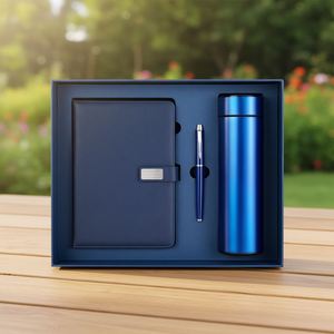 Wholesale Promotional Luxury Gifts Items Business Thermos Cup Customizable Notebook Gift Set With Pen and Bottle - Product Image 1
