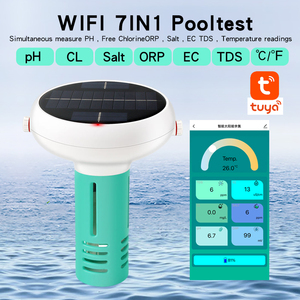 Clorómetro flotante resistente al agua 7 en 1, concentrador inteligente, medidor de pH alimentado por energía Solar USB para piscinas, mide sal/EC/TDS/ORP y temperatura OEM - Product Image 3