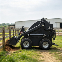 Harga Pabrik Mini Skid Steer Loader Compact Wheel Loader untuk Kebun, Pertanian, Lanskap, dan Konstruksi