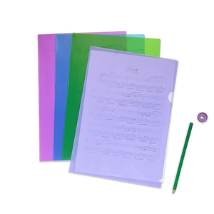 Bán buôn PP nhựa thư mục rõ ràng Túi thư mục tập tin A4 tùy chỉnh PP L hình dạng cho thư mục tập tin cho các trường học - Product Image 2