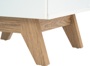 Scandinavian <b>White</b> Colour MANDO Side <b>Table</b> for Modern Room Versatility and Functional <b>Bedside</b> Storage for Kids Bedroom - Product Image 6