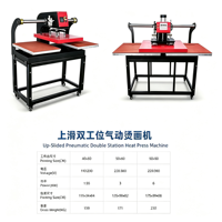 Nouvelle presse à chaud multifonctionnelle 12-en-1 pneumatique automatique à double station et glissière verticale 4060 pour tasses
