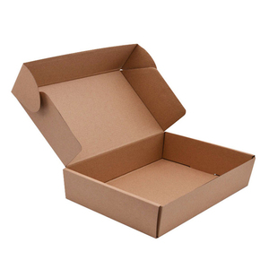Custom Logo Printed Flat pack Packaging Box Corrugated Die Cut Folding Kraft Mailer Shipping Mailing Box