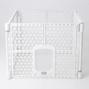 Cage à <span class=keywords><strong>chien</strong></span> portable à 6 panneaux écologique personnalisable, parc <span class=keywords><strong>pour</strong></span> animaux de compagnie, <span class=keywords><strong>clôture</strong></span> et porte en plastique amovibles - Product Image 6