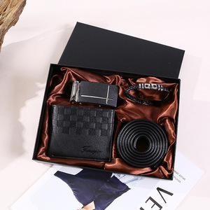 Mens Paper Business Style Automatic Buckle Wallet Bracelet <strong>Gift</strong> Setperfect <strong>Gift</strong> <strong>for</strong> Clients <strong>Boyfriend</strong> <strong>Valentines</strong> Day - Product Image 1