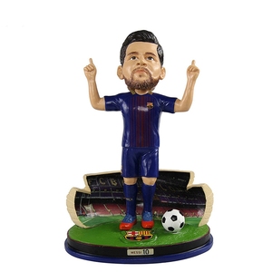 Tùy chỉnh nhựa thể thao Bobble đầu xe trang trí nội thất cầu thủ bóng đá Sao bobblehead tùy chỉnh nhựa bobblehead - Product Image 1