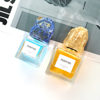 Tapas de Perfume de mármol de piedra Natural de lujo 30ml 50ml 100mL botella de Perfume de fragancia cuadrada para Perfume