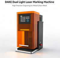 Machine de marquage et de gravure laser UV portable à double source pour métal, plastique, bois, contreplaqué, papier, cuir - Nouveau DST/DXF