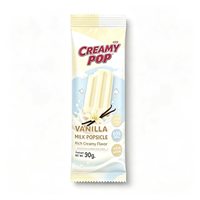 Sachet en aluminium imprimé par gravure personnalisée, thermoscellable, pour glace double chocolat, portion individuelle, avec scellage arrière, logo de marque OEM