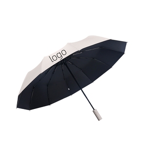 <span class=keywords><strong>Parapluie</strong></span> personnalisé avec logo OEM, 12 baleines, ouverture et fermeture automatiques, parapluies pliables à trois volets pour la pluie - Product Image 5