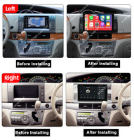 Mekede 10 pouces sans fil qled 2K écran tactile autoradio android pour Toyota Previa 2006-2019 BT voiture lecteur android