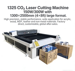 Máquina de <span class=keywords><strong>Corte</strong></span> Láser de CO2 de 1300x2500mm1325, Máquinas de <span class=keywords><strong>Corte</strong></span> Láser de Alta Precisión para Acrílico, Madera, <span class=keywords><strong>MDF</strong></span>, Máquina de Grabado de Vasos, 100W 130W 150W - Product Image 2