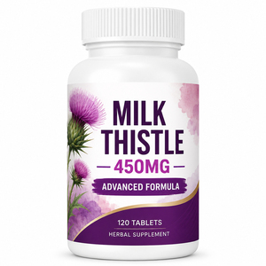 Label privé lactation Ue extrait de graine de chardon-Marie complément antioxydant sans produits laitiers comprimés nourrit le foie estomac 120 - Product Image 1