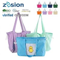 Sac fourre-tout en nylon personnalisé avec logo pour salon professionnel, sac promotionnel, sac de convention, cadeau d'entreprise, écologique, réutilisable, vente en gros