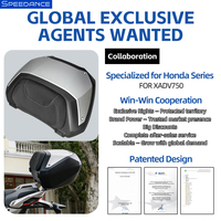 Top case moto amovible à dégagement rapide avec dossier pour Honda XADV750, vente en gros