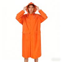 Vêtements de pluie imperméables réutilisables en PVC polyester bleu lac de haute qualité pour travaux industriels