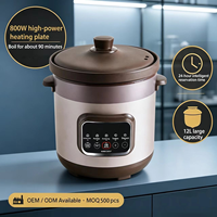 Marmite Électrique en Céramique à Isolation Thermique pour la Vente en Gros, Marmite à Haute Puissance, Marmite à Congee, Certification CB
