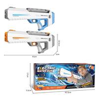Pistolet à eau électrique automatique avec réservoir de 320ml opération facile portée de 32 pieds éclaboussures pour enfants adultes jeux de fête de piscine d'été en plein air
