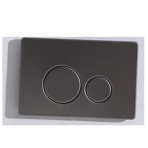 Yedek aksesuarlar Push Button gizli sarnıç basın paneli Sigma için ABS plastik mat siyah çift gömme plaka