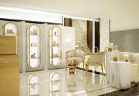 Meubles de magasin de détail, écologiques, robustes, éclairage LED, présentoir de parfums, taille et couleur personnalisables, garantie de 3 ans