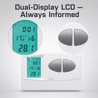 Chaudière à gaz classique C7 pour appartement, durable, en ABS, avec thermostat programmable sur 7 jours pour hôtel et salon