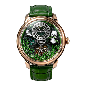 Montre mécanique automatique de luxe pour homme avec logo personnalisé, cadran squelette de style chinois gravé en 3D, bracelet en cuir premium - Product Image 2