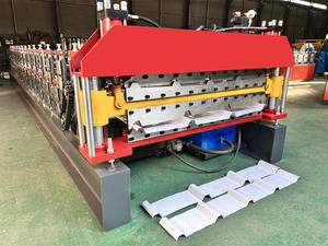 Machine automatique de presse de carrelage WADJAY rouleau double couche formant la machine pompe à moteur acier coloré 0.3-0.8mm épaisseur 1200mm - Product Image 6