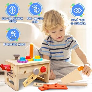 Montessori STEM, juego educativo <span class=keywords><strong>de</strong></span> simulación, juguete <span class=keywords><strong>de</strong></span> construcción, <span class=keywords><strong>herramientas</strong></span> <span class=keywords><strong>de</strong></span> <span class=keywords><strong>madera</strong></span> para niños pequeños con <span class=keywords><strong>caja</strong></span>, juego <span class=keywords><strong>de</strong></span> <span class=keywords><strong>herramientas</strong></span> para niños - Product Image 2